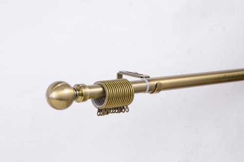 Metal curtain pole - curtain, 25/28mm