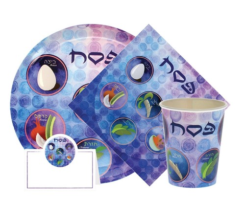 Passover paper dining set - dining,