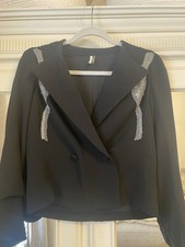 Size 6 Topshop black cropped