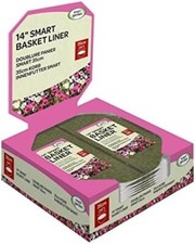 Smart Garden 14" 35cm Round Hanging Basket Liner Natural Jute Fibre