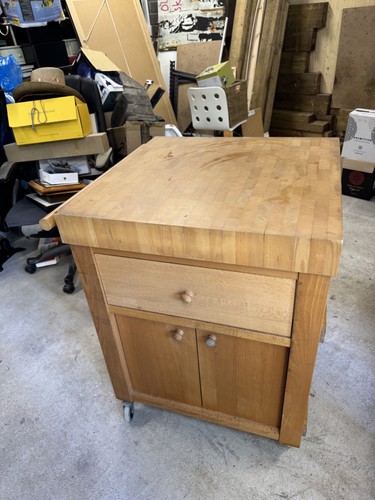 Solid wooden butchers - wooden, block