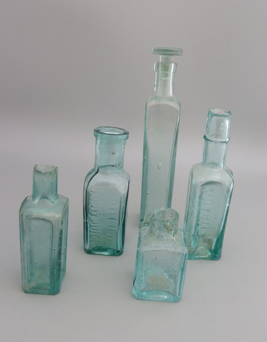 Small square aqua - aqua, glass