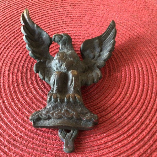 Brass eagle door knocker - brass,