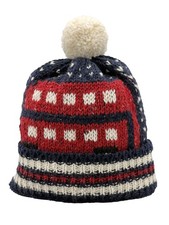 Thom Browne Beanie Hat - Navy