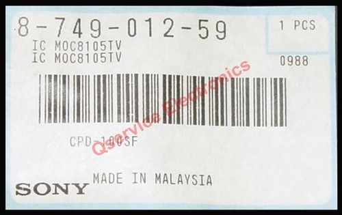 Sony 874901259 moc8105 tv - sony,