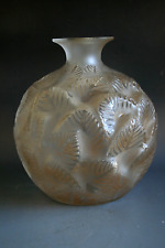 ANTIQUE RENE LALIQUE ORMEAUX GLASS VASE - CIRCA 1926