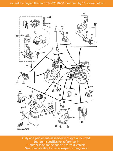 Yamaha wire harness assy - harness,
