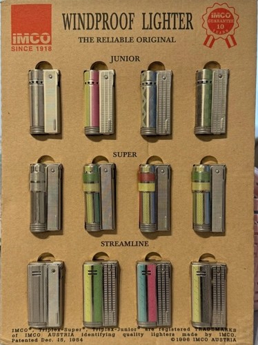 Vintage imco austria lighters - imco,