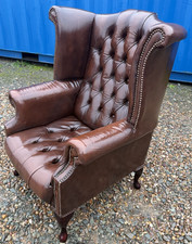 Brown Leather Chesterfield