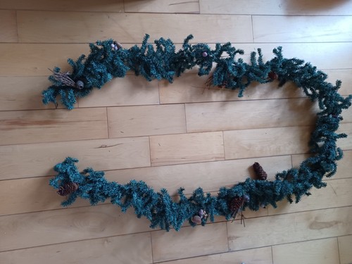 Christmas garland with pine - christmas,
