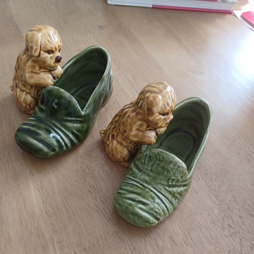 Sylvac dog ornament slipper - sylvac,