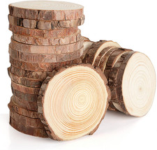 30PCS Unfinished Natural Wood