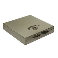 Jack Daniel's chrome 4 compartment pill box (2421)