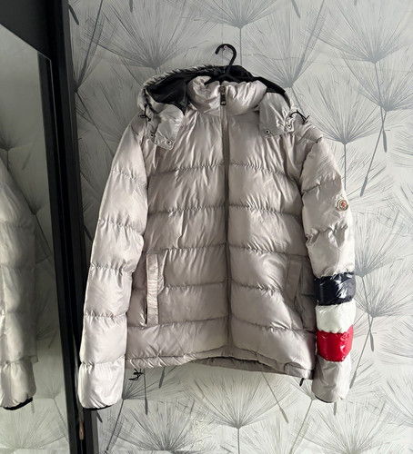 Moncler hooded white down - moncler,