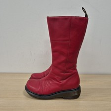 Dr Martens Charla Red Leather
