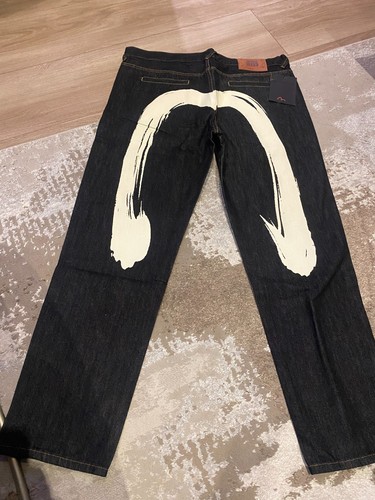 Evisu mens denim jeans white - evisu,