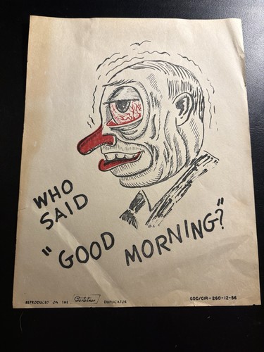 Who said good - morning, 1956