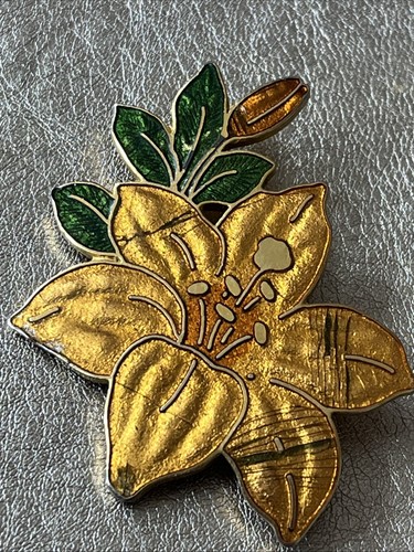 Vintage cloisonne crown - cloisonne, fish