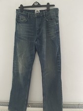 MANTARAY Denim Jeans – 34L NWOT– classic UK design with branded leather