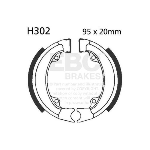 Ebc brake shoe - brake, rear