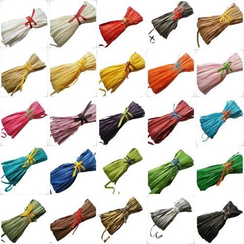 Raffia paper ribbon bundles - raffia,