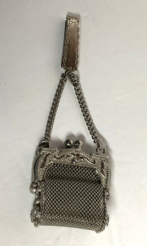 Antique chatelaine brass - chatelaine, mesh