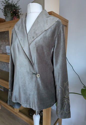 Vintage cotton velvet kimono
