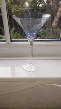 Large Martini  Glass Blue