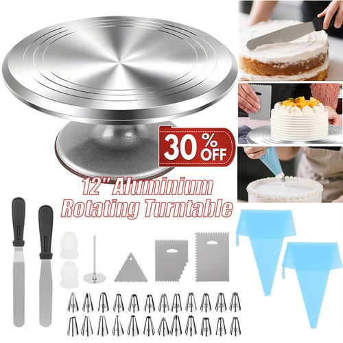 Cake turntable aluminum - turntable, 12''
