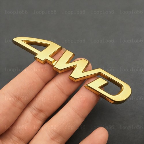 Chrome 4wd emblem badge x - chrome, 4