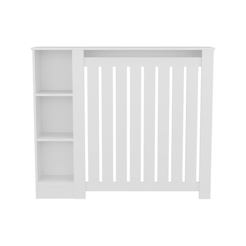 Modern white radiator - modern, cover