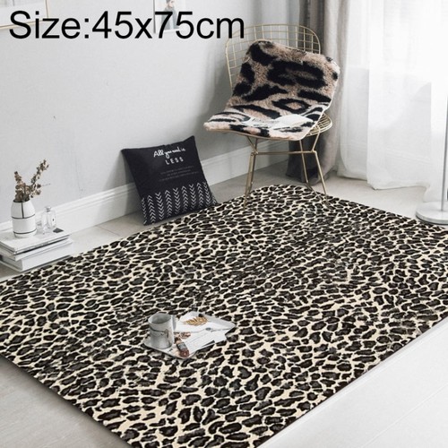 Leopard print flannel carpet - leopard,