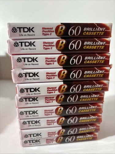 Tdk cassette tapes - tdk,
