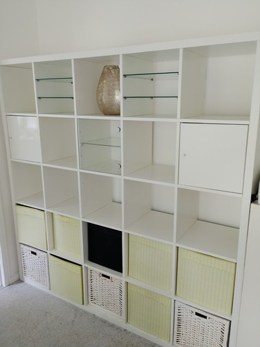 Ikea white shelving unit - 5, x