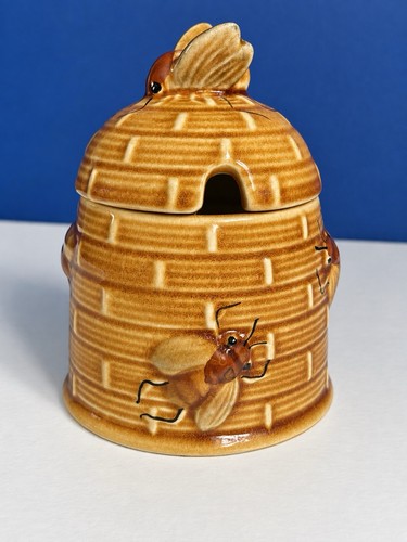 Vintage honey pot - honey, made