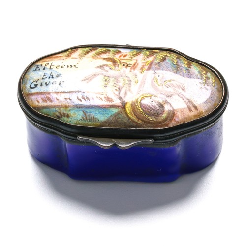 English bilston enamel box - bilston,