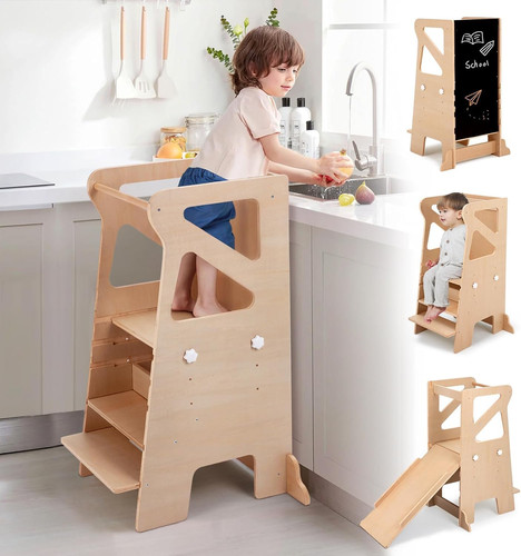 Wooden kitchen step - kitchen,