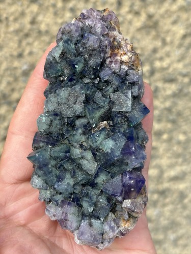 Green and purple - green, fluorite