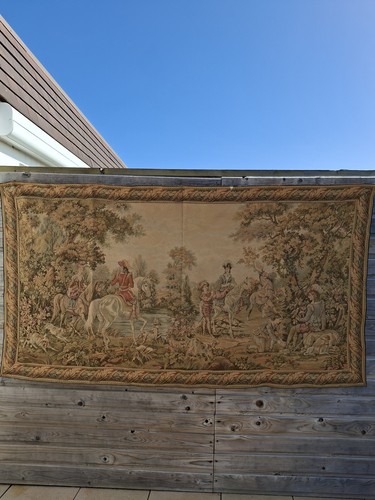 Vintage flemish tapestry - vintage,