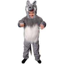 CHILD WOLF FANCY DRESS COSTUME PLUSH ANIMAL SCHOOL WORLD BOOK CHARACTER JUMPSUIT