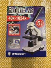 BRESSER Microscope Biolux NG 40x-1024x. Boxed With Accessories