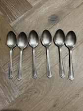 Antique Set Of 6 Silver Plated