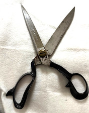 Antique Compton U-SET Tailor’s Scissors, 13.5 in, 2 lbs, Pat 1938, Newark NJ