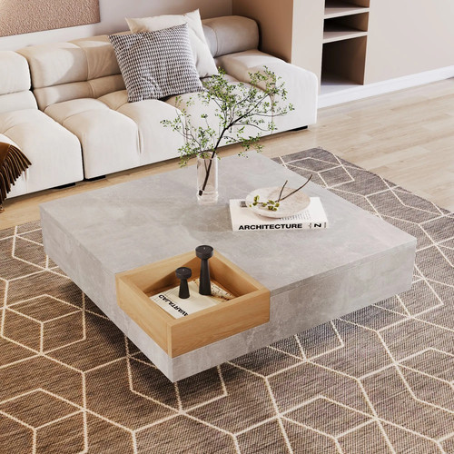 Square coffee table grey - square,