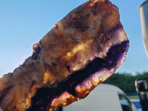 Blue john fluorite - john, raw