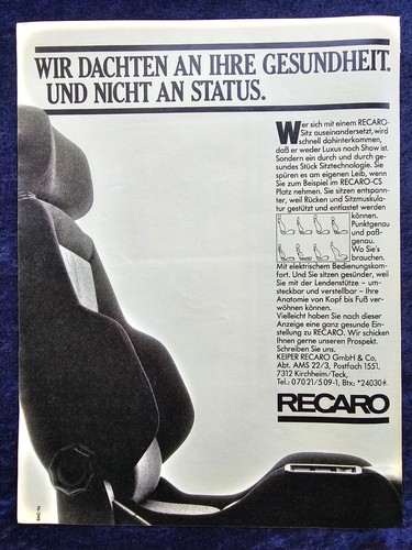Recaro car seat original - cs,,