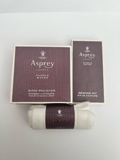 Asprey London Purple Water Souvenirs, Shoe Polish, Shoe Shine Mitt & Sewing Kit
