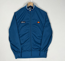 Ellesse Rome Track Top Blue Retro Tracksuit Jacket 80s Casuals Mod Men’s Medium