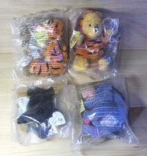 3 x Winnie The Pooh McDonalds Happy Meal Toys 1998 Sealed Piglet Tigger Eeyore