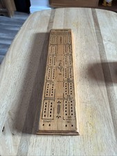 Vintage Wooden Cribbage Board